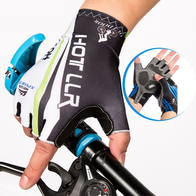  尩    հ ũ    尩 Ŭ 尩 ⼺   尩 /Moto Gloves Sweat Absorption Half Finger Lycra Thin Road Bike Glove Cycling Gloves Bre